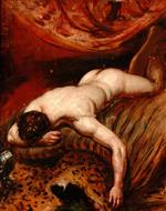 William Etty  - Bilder Gemälde - Man Lying Face down