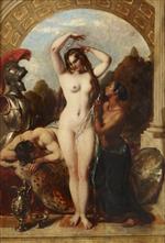 William Etty  - Bilder Gemälde - Mars, Venus and an Attendant