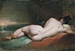 William Etty  - Bilder Gemälde - Nude Woman reclining