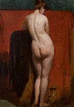 William Etty  - Bilder Gemälde - Standing Female Nude