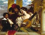 William Etty  - Bilder Gemälde - The Duet