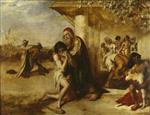 William Etty  - Bilder Gemälde - The Repentant Prodigal's Return to his Father