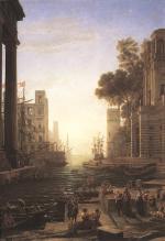 Claude Lorrain - Peintures - Embarquement de sainte Paule pour Ostie