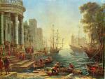 Claude Lorrain - Bilder Gemälde - Einschiffung der Hl. Ursula