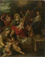 Frans Francken - paintings - Allegory of the Christ Child as the Lamb of God