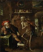 Frans Francken - paintings - An Allegory of Death and the Rich Man