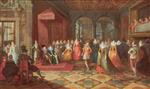 Frans Francken - Bilder Gemälde - Ballroom Scene at a Court in Brussels