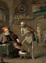 Frans Francken - paintings - Death and the Miser