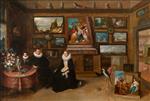 Frans Francken - Bilder Gemälde - Interior of Sebastiaan Leerse's Gallery