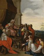 Frans Francken - paintings - King Solomon Receiving the Queen of Sheba