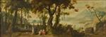 Frans Francken - Bilder Gemälde - Landscape with Mercury and Herse