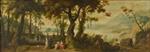 Frans Francken - paintings - Landscape with Mercury and Herse