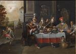 Frans Francken - Bilder Gemälde - Lazarus and the Rich Miser