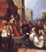 Frans Francken  - Bilder Gemälde - Solomon and the Queen of Sheba