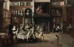 Frans Francken  - Bilder Gemälde - Supper at the House of Burgomaster Rockox