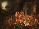 Frans Francken  - Bilder Gemälde - The Harrowing of Hell