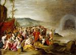 Frans Francken  - Bilder Gemälde - The Israelites after the Crossing of the Red Sea, with Joseph's Corpse in the Tomb