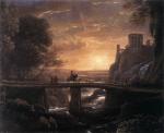 Claude Lorrain - Bilder Gemälde - Blick auf Tivoli