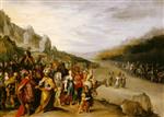 Frans Francken  - Bilder Gemälde - The Israelites Passing over the Jordan with the Ark of the Covenant
