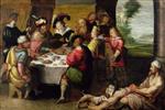Frans Francken  - Bilder Gemälde - The Parable of the Rich Man and Lazarus