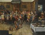 Frans Francken  - Bilder Gemälde - The Parable of the Wedding Feast