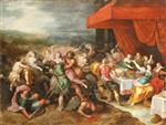 Frans Francken  - Bilder Gemälde - The Rape of Hippodamia