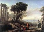 Claude Lorrain - Bilder Gemälde - Italienische Küstenlandschaft