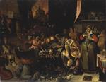 Frans Francken  - Bilder Gemälde - The Witches' Kitchen
