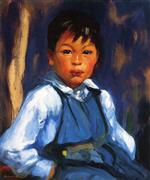 Robert Henri - Bilder Gemälde - A New Mexico Boy