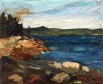 Robert Henri - Bilder Gemälde - Across Linekin Bay, Maine
