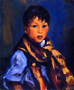 Bild:Boy with Plaid Scarf