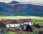 Robert Henri  - Bilder Gemälde - Cottages, Achill Island, County Mayo