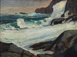 Robert Henri  - Bilder Gemälde - Crashing Waves