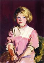 Robert Henri  - Bilder Gemälde - Girl in Pink