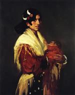 Robert Henri  - Bilder Gemälde - Gypsy and her Baby