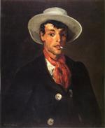 Robert Henri  - Bilder Gemälde - Gypsy with Cigarette
