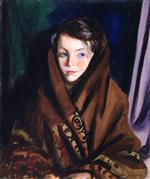 Robert Henri  - Bilder Gemälde - Her Sunday Shawl