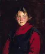 Robert Henri  - Bilder Gemälde - Irish Girl, Mary O'Donnel
