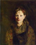 Robert Henri  - Bilder Gemälde - Little Dutch Girl