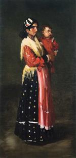 Robert Henri  - Bilder Gemälde - Maria and Consuelo