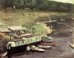 Robert Henri  - Bilder Gemälde - On the Marne
