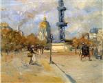 Robert Henri  - Bilder Gemälde - Place in Paris