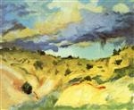 Robert Henri  - Bilder Gemälde - Santa Fe Landscape