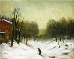 Robert Henri  - Bilder Gemälde - Seventh Avenue in the Snow