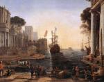 Claude Lorrain  - Bilder Gemälde - Odysseus übergibt Chryseis ihrem Vater