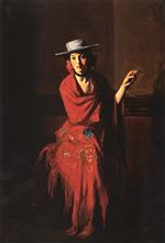 Robert Henri  - Bilder Gemälde - Spanish Dancer - The Cigarette