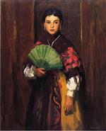 Robert Henri  - Bilder Gemälde - Spanish Girl of Segovia