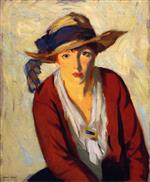 Robert Henri  - Bilder Gemälde - The Beach Hat