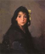 Robert Henri  - Bilder Gemälde - The Gypsy Girl (Barbina)