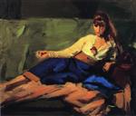 Robert Henri  - Bilder Gemälde - The Lounge